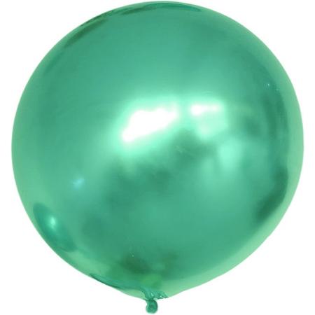 XXL Groene Chroom Ballon (90 cm)