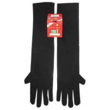 handschoenen stretch zwart 37 cm mt M