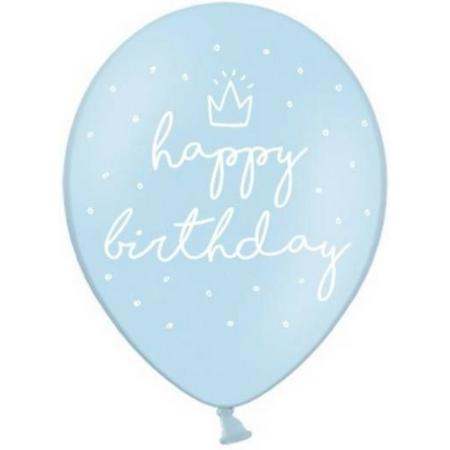 Happy Birthday ballonnen blue