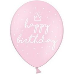 Happy Birthday ballonnen pink