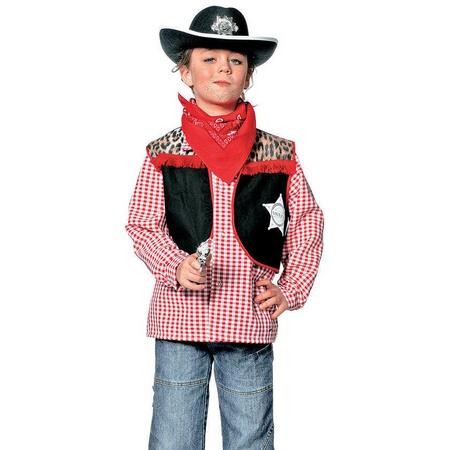 Carnavalskleding Cowboyvest jongen Maat 128