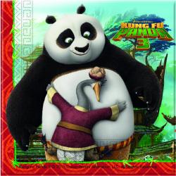 20 papieren Kung Fu Panda 3™ servetten - Feestdecoratievoorwerp