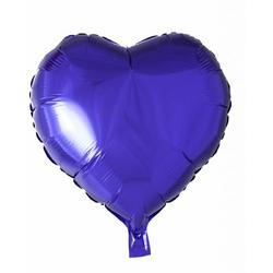 Helium Ballon Hart Paars 46cm leeg