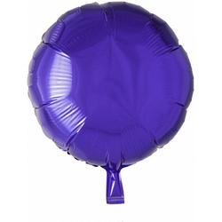 Helium Ballon Rond Paars 46cm leeg