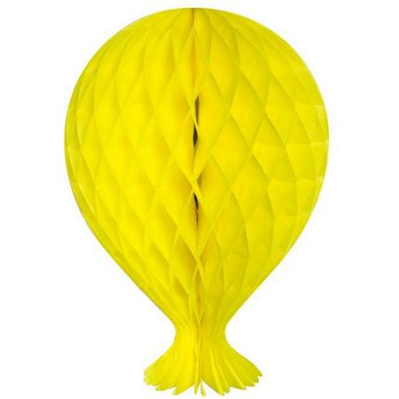 Honeycomb Ballon Geel 37cm