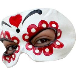 Mexicaans Masker Day of the Dead Deluxe half