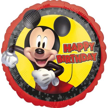 Mickey Mouse Helium Ballon Happy Birthday Versiering 43cm leeg