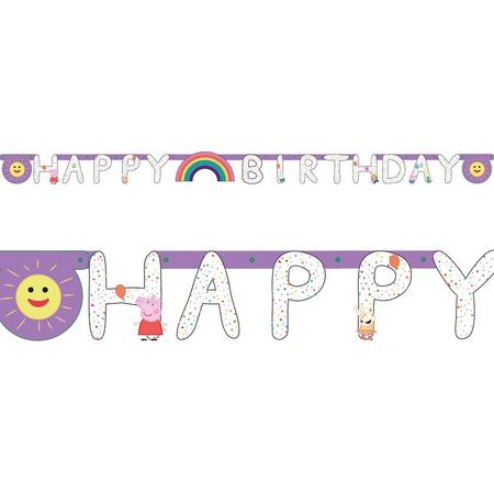Peppa Pig Letterslinger Happy Birthday 170x15cm