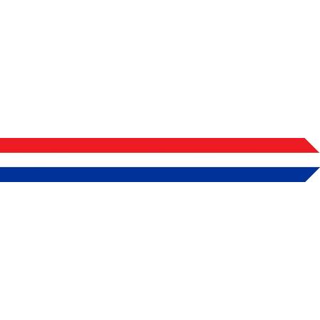 Wimpel Nederland rood-wit-blauw 30 x 350cm