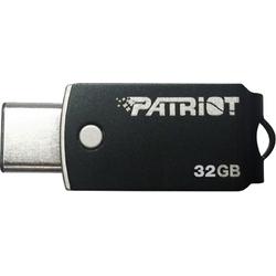 Patriot Memory Stellar-C 32 GB 32GB USB 3.0 (3.1 Gen 1) USB-Type-A-aansluiting USB Type-C-connector Zwart USB flash drive