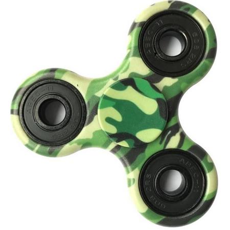 Fidget Hand Spinner - Anti Stress - Camouflage Leger Groen/Green