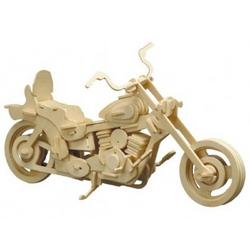 Houten bouwset Harley motor 30x18 cm