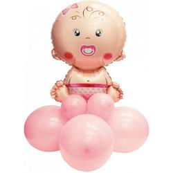   Ballonnen-set Baby Meisje 90 Cm Roze