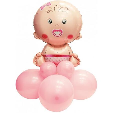 Pegaso Ballonnen-set Baby Meisje 90 Cm Roze