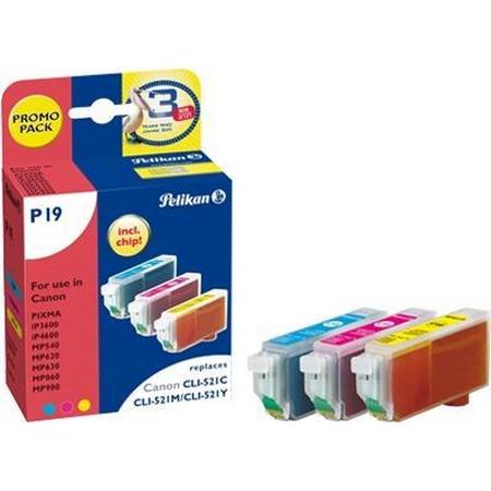 Pelikan 3 Ink cartridges Cyaan, Magenta, Geel 3 stuk(s)