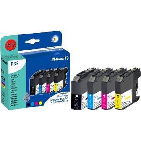 Pelikan PromoPack P35 inktcartridge Zwart, Cyaan, Magenta, Geel 16 ml 11 ml