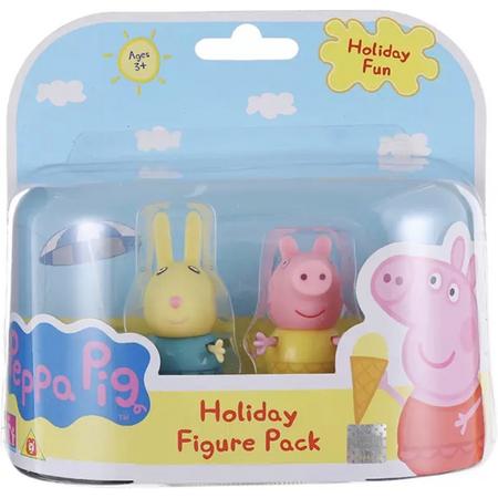 Peppa Pig speelfiguren - Set van twee - Holiday fun set 1