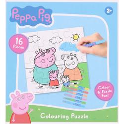 Peppa pig kleurpuzzel