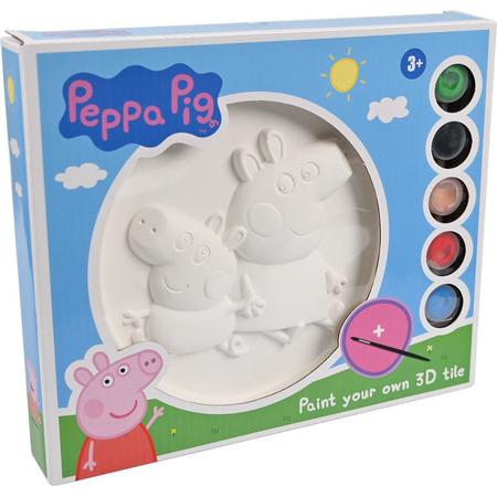 Verf je eigen 3D tegel Peppa Pig