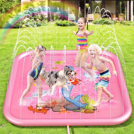 Water speelmat Roze anti-slip - Kinder Speelgoed - Zonder Speelgoed - Water Fontein