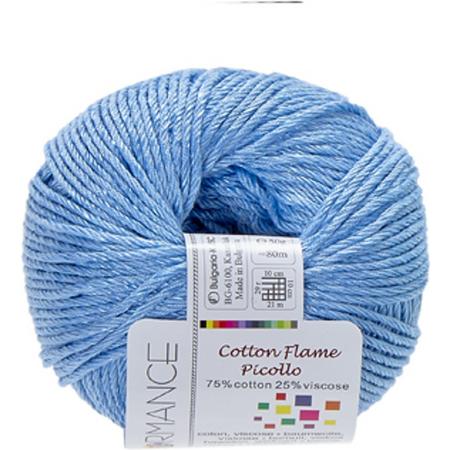 Cotton Flame Picollo, blauw, 10 bollen