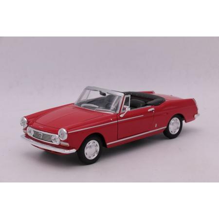 Peugeot 404 Cabriolet 1963 Red Open Roof