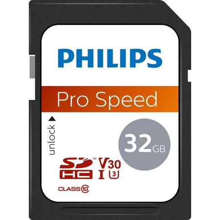 Philips FM32SD65B - SDHC kaart 32GB - Class 10 - UHS-I U3