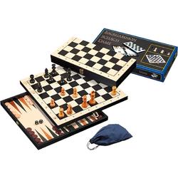 Philos 3-1 set 44mm lindehout - Backgammon, schaken en dammen