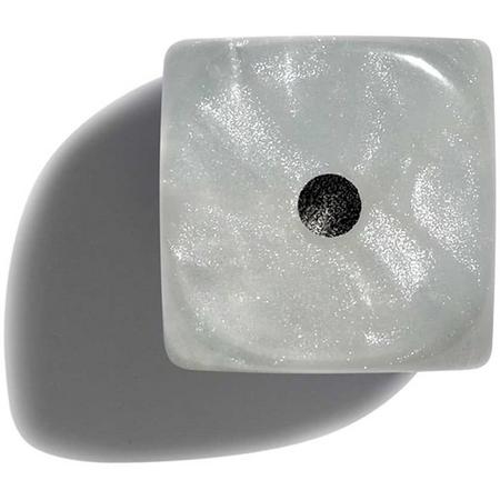 Philos parelmoer witte dobbelstenen 12mm