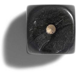   parelmoer zwart dobbelstenen 12mm
