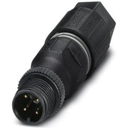 Phoenix Contact 1641769 Sensor/actuator connector M12 Plug, straight No. of pins (RJ): 4 1 pc(s)