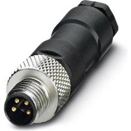 Phoenix Contact 1681169 SACC-M 8MS-4CON-M Attachable Plug Connector M8, Soldered Connection