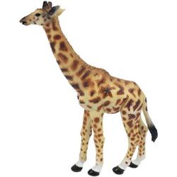 Geel/bruine plastic giraf 15 cm