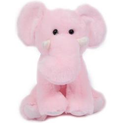 Pluche Olifant 22 cm - roze zachte knuffel - speelgoed- knuffeldier