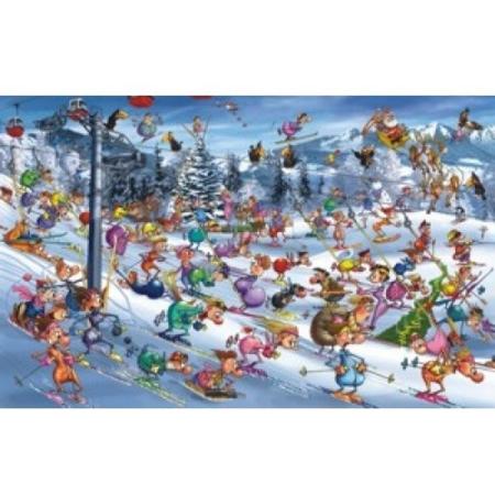 Puzzel Skiën,Francois Ruyer,Comic 1000 Stukjes Piatnik 535147