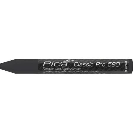 Pica 590/46 PRO Markeerkrijt - Zwart - 12 x 120mm (12st)