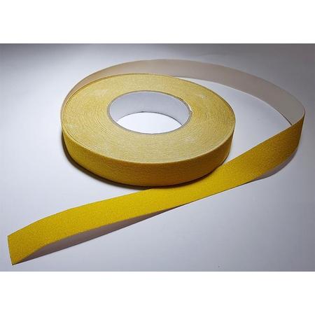 Antislip vloertape zelfklevend geel 25 mm breed - rol 18 meter