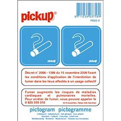 Pickup Pictogram 10x10 cm - Espace fumeur avec d?ret