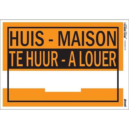 Pickup affiche kunststof 23x33 cm - Huis te Huur Maison A Louer