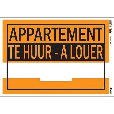 Pickup affiche kunststof 23x33 cm - appartementTe Huur A Louer