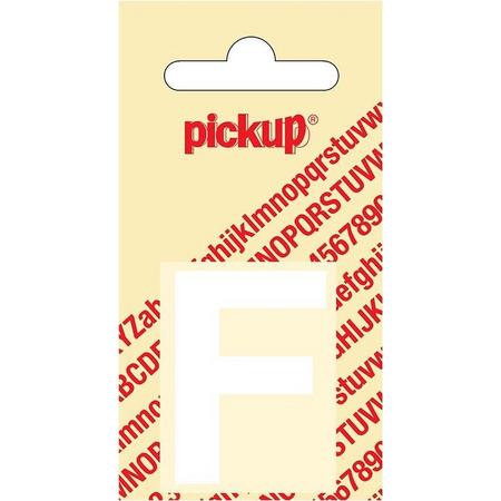 Pickup plakletter Helvetica 40 mm - wit F