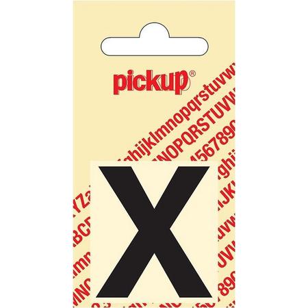 Pickup plakletter Helvetica 40 mm - zwart X