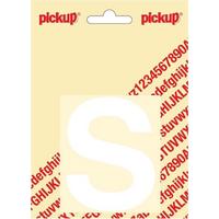 Pickup plakletter Helvetica 80 mm - wit S