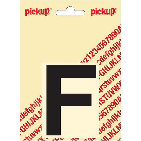 Pickup plakletter Helvetica 80 mm - zwart F