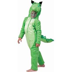 Pierros - Draak Kostuum - Groene Draak Kind Kostuum - groen - Maat 152 - Halloween - Verkleedkleding