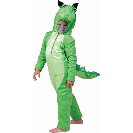 Pierros - Draak Kostuum - Groene Draak Kind Kostuum - groen - Maat 164 - Halloween - Verkleedkleding