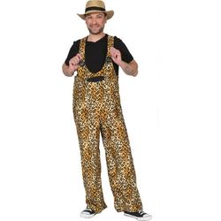 Pierros - Leeuw & Tijger & Luipaard & Panter Kostuum - Dansend Luipaard - Man - geel,oranje,zwart - Maat 48-50 - Carnavalskleding - Verkleedkleding
