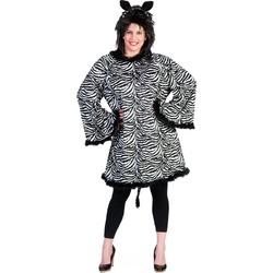 Pierros - Zebra Kostuum - Gestreept Zebra Kostuum Meisje - - One Size - Carnavalskleding - Verkleedkleding