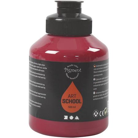 Pigment Art School, dark red, 500 ml