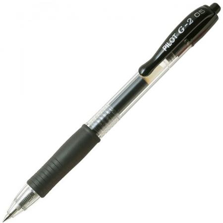 Pilot G-2 – Gel Ink Zwarte Rollerball pen – Fine Tip